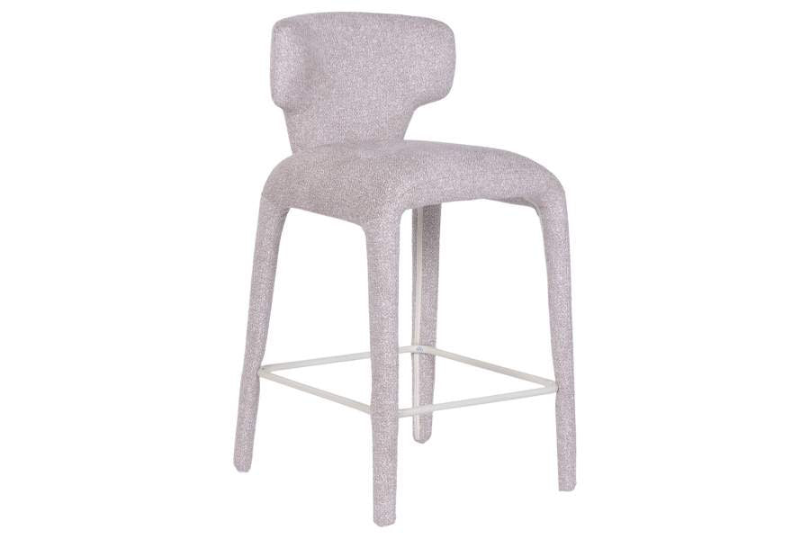 Taburete Metal Poliester 49X53X91_5 Beige
