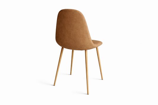 Silla Pu Hierro 44X51_5X90_5 Marron Claro