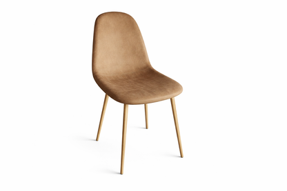 Silla Pu Hierro 44X51_5X90_5 Marron Claro