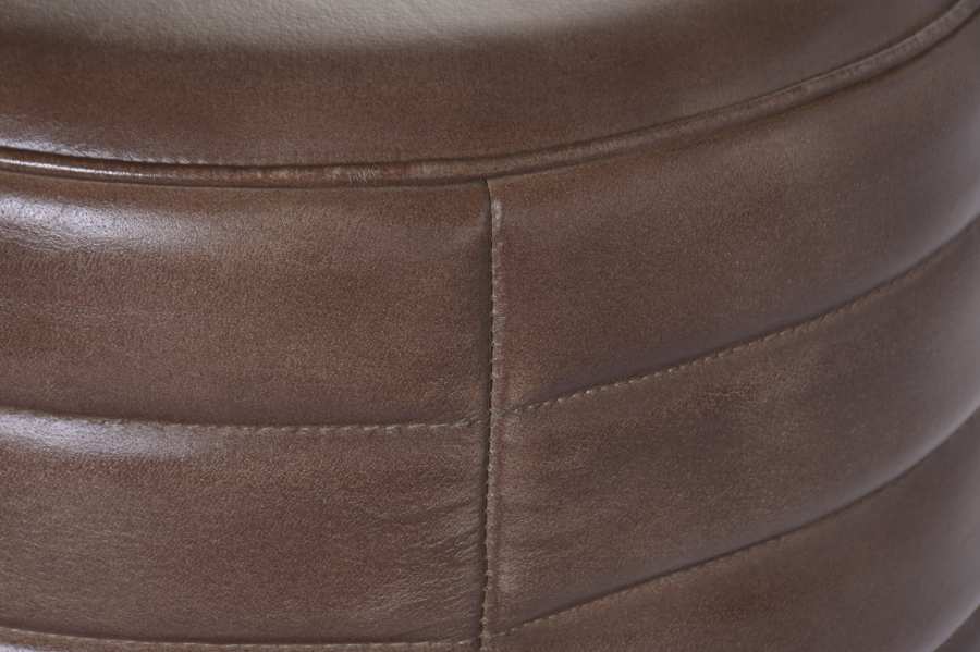 Taburete Piel Metal 36X36X78 Marron