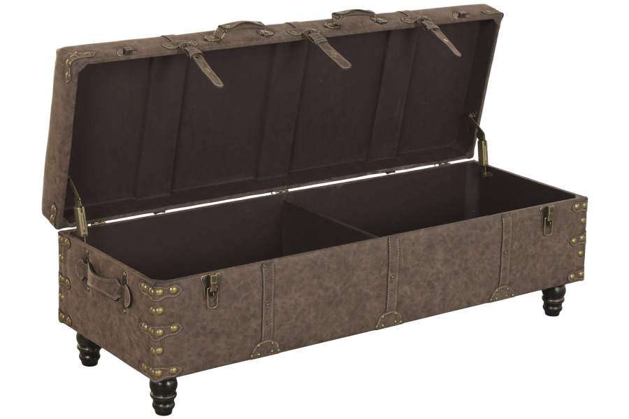 Descalzadora Pu Mdf 121X43X41 Vintage Desgastado