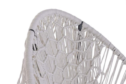 Silla Hierro Algodon 73X73X92 Flecos Trenzado