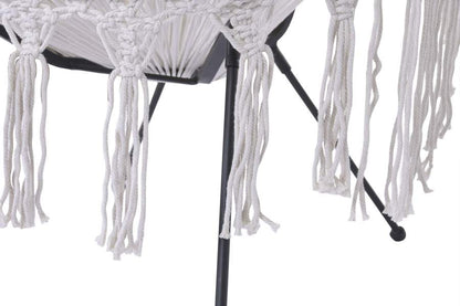Silla Hierro Algodon 73X73X92 Flecos Trenzado