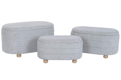 Descalzadora Set 3 Poliester Madera 82X48X45 Verde