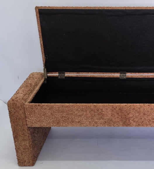 Descalzadora Chenilla Madera 117X43X45 Kd Con Tapa