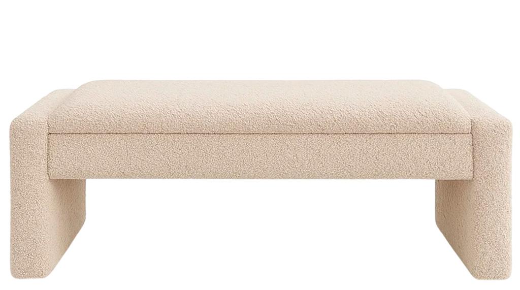 Descalzadora Chenilla Madera 117X43X45 Kd Con Tapa