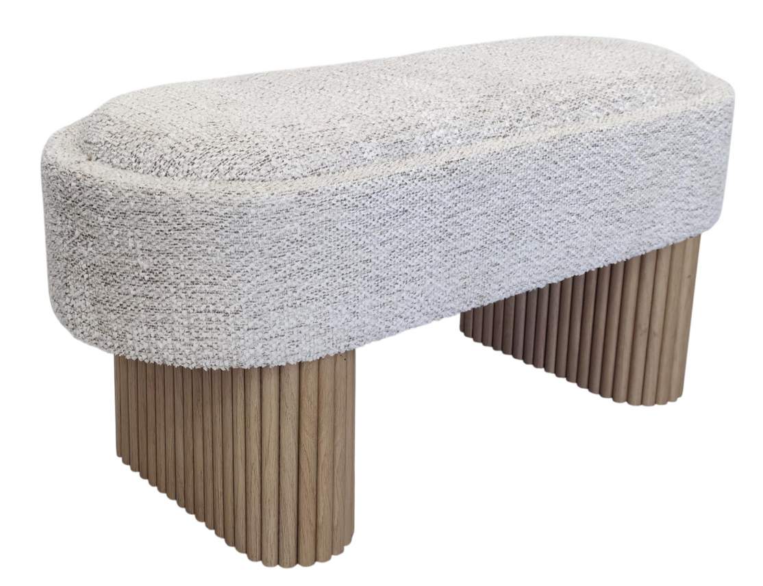 Descalzadora Chenilla Madera 102X40X47 Con Tapa
