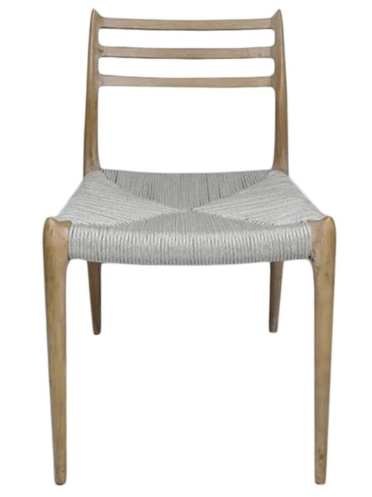 Silla Madera De Hevea Cuerda 48X48X78