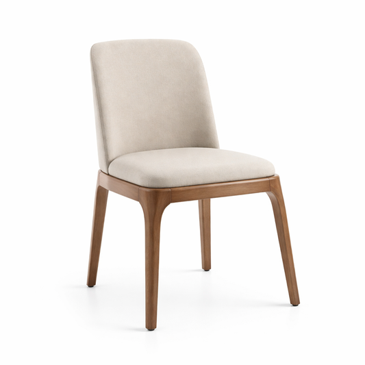 Silla Madera De Hevea Pu 52X48X78 Beige