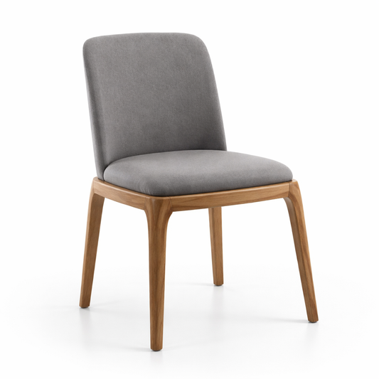 Silla Madera De Hevea Pu 52X48X78 Gris