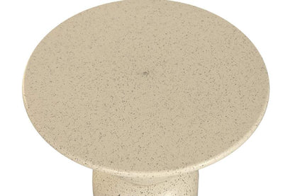 Mesita Auxiliar Metal Mdf 50X50X51 Simil Piedra