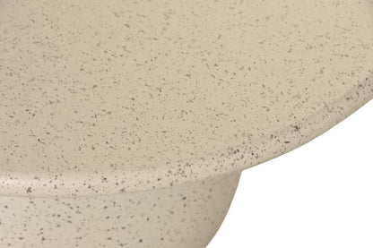 Mesita Auxiliar Metal Mdf 50X50X51 Simil Piedra