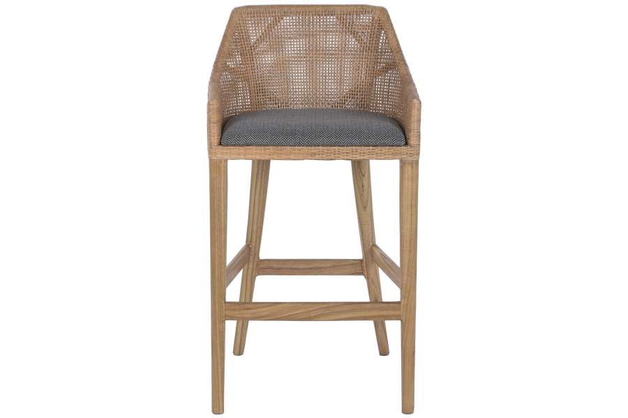 Taburete Mindi Ratan 51X52X100 Gris