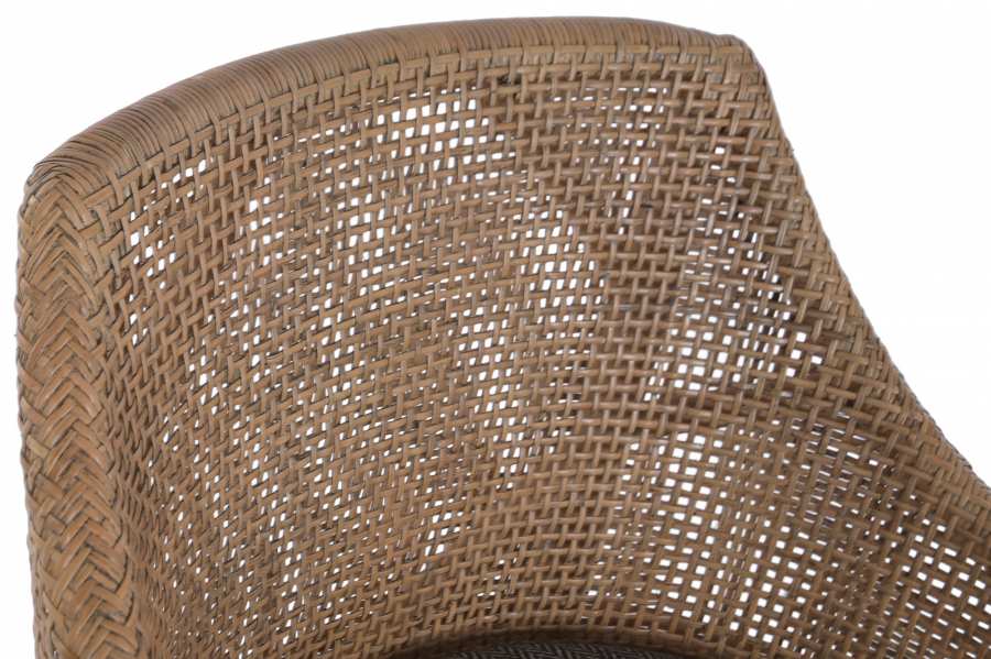 Taburete Mindi Ratan 51X52X100 Gris
