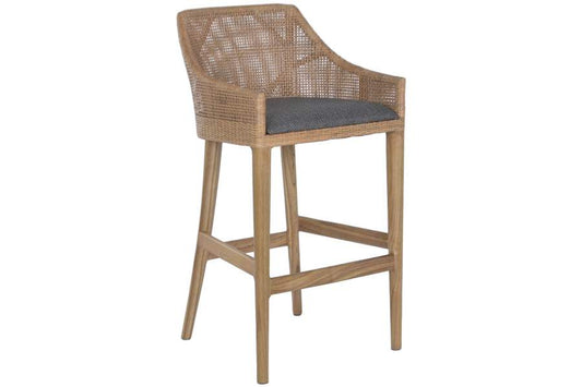 Taburete Mindi Ratan 51X52X100 Gris