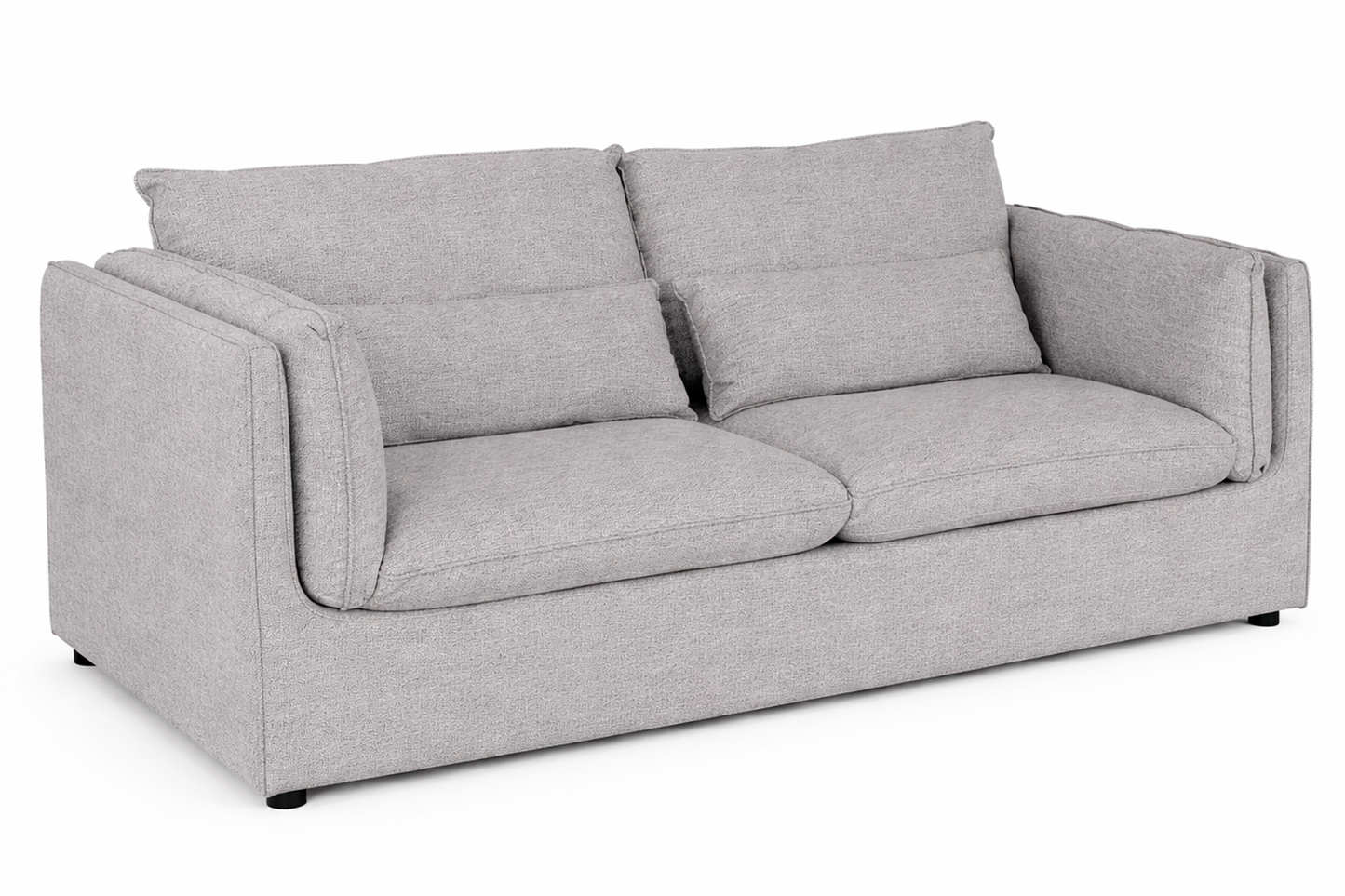 Sofa Poliester Pluma 230X98X80 Gris