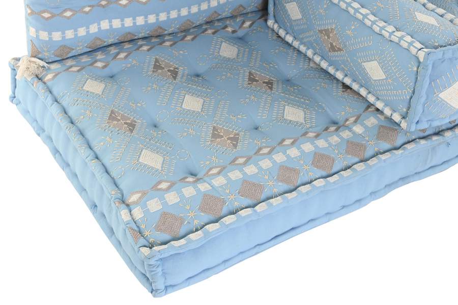 Sillon Set 4 Algodon 150X74X14 Bordado 4 Surt.