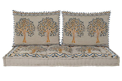 Sillon Set 4 Algodon 145X76X1 Arbol Desgastado