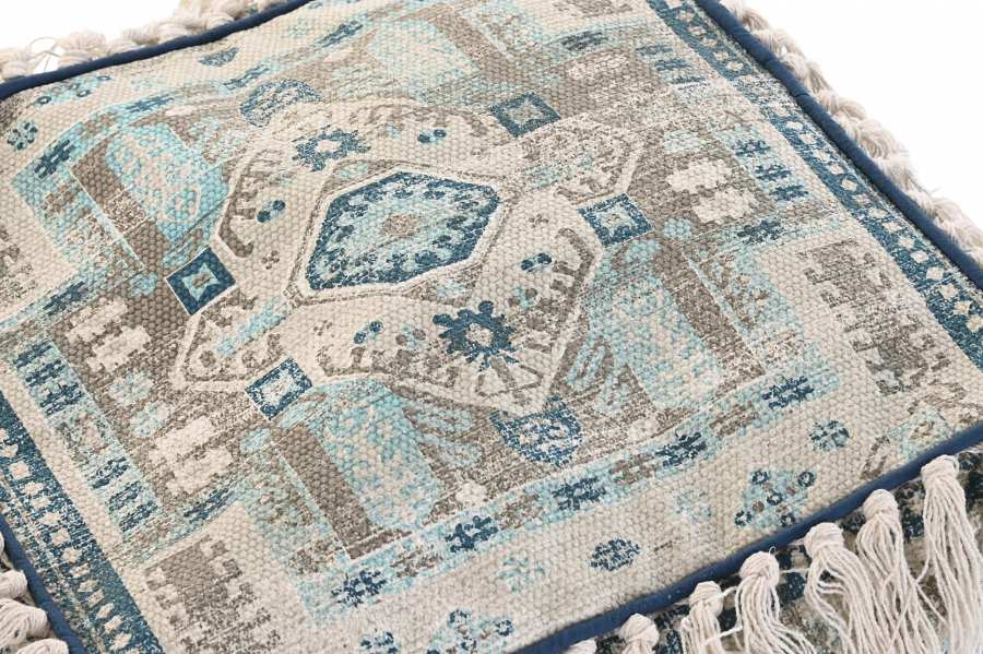 Cojin Suelo Algodon 40X40X40 1600 Gr_ Flecos Azul