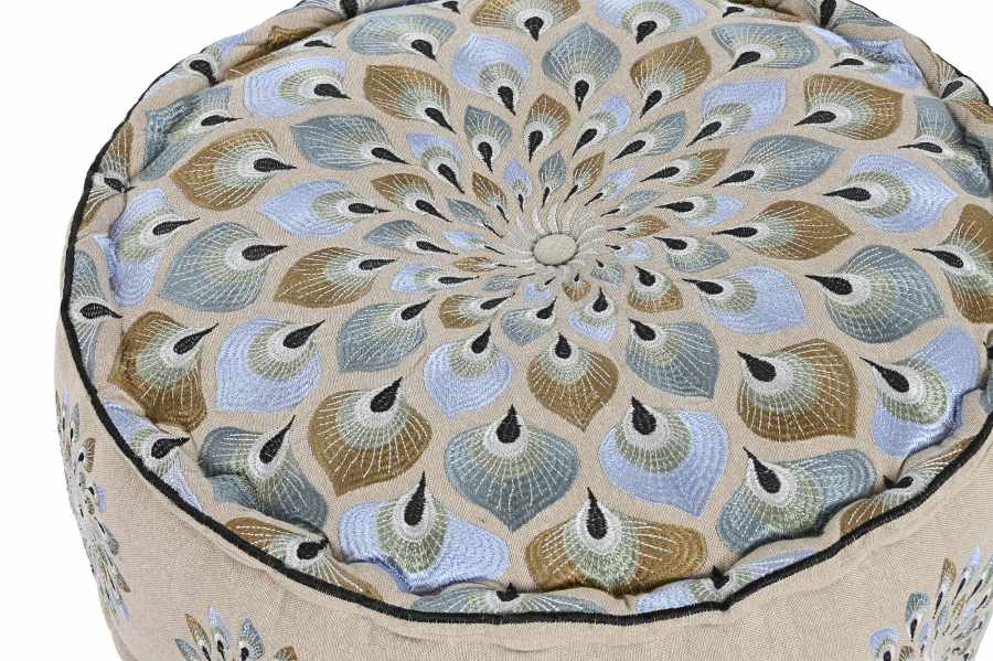 Cojin Suelo Algodon 60X60X27 Azul
